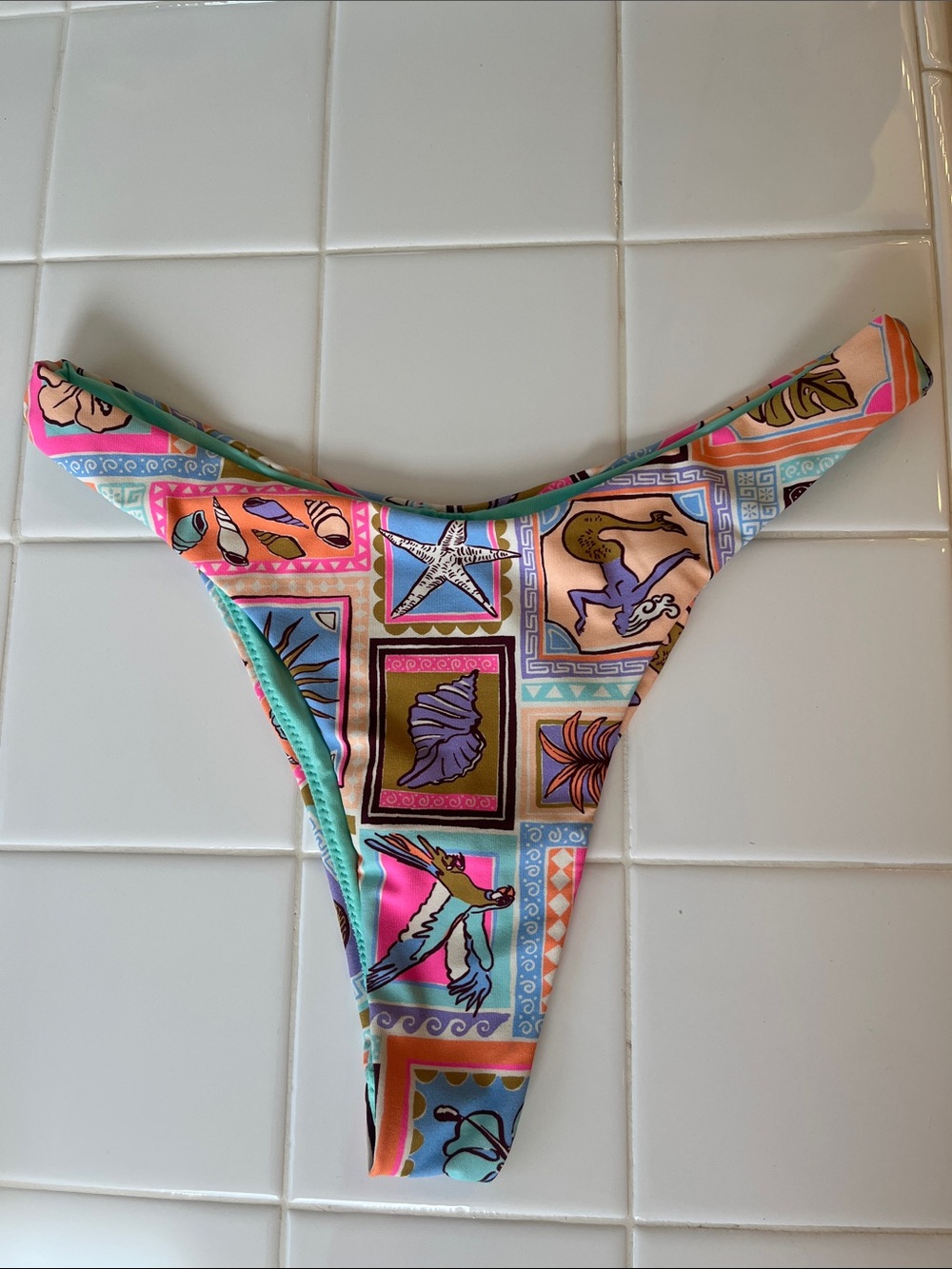 Ripcurl Colorful Tropical Print Bikini Bottom